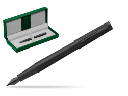 Parker Ingenuity Black BT Fountain Pen in the green leather box