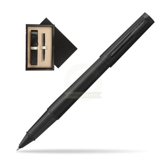Parker Ingenuity Black BT Penna Rollerball in single wooden box Wenge Single Ecru
