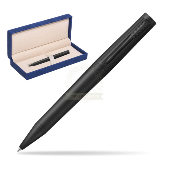 Parker Ingenuity Black BT Penna a Sfera in suede box navy blue