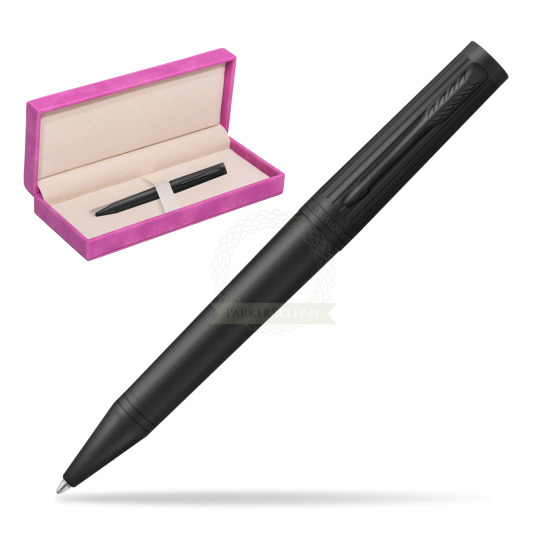 Parker Ingenuity Black BT Penna a Sfera in suede box fuchsia