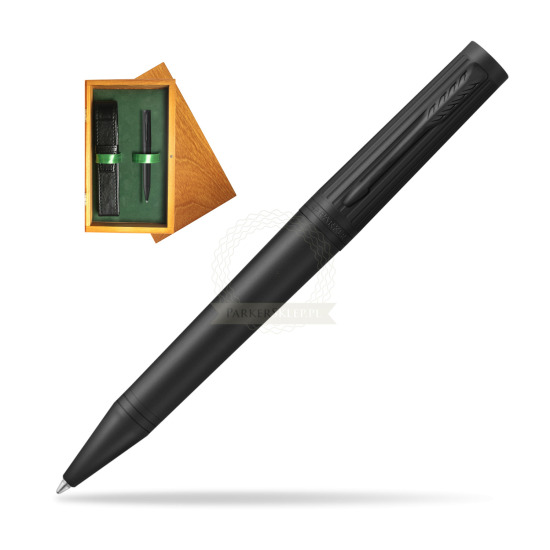 Parker Ingenuity Black BT Penna a Sfera in single wooden box Honey Single Green