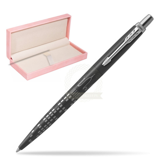 Parker JOTTER GLOBAL ICON - NEW YORK Penna a Sfera in suede box pink