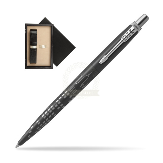 Parker JOTTER GLOBAL ICON - NEW YORK Penna a Sfera in single wooden box Wenge Single Ecru