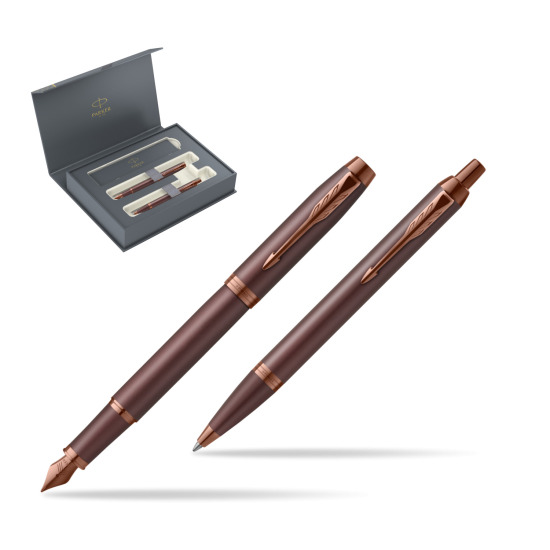 Parker Penna Stilografica + Penna Pen IM PROFESSIONALS MONOCHROME BURGUNDY 