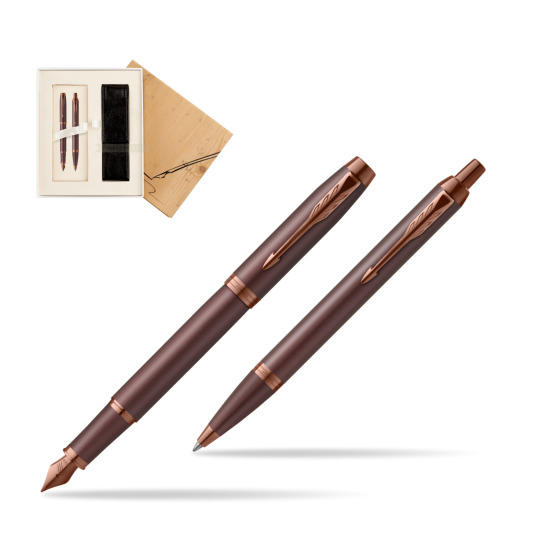 Parker Penna Stilografica + Penna Pen IM PROFESSIONALS MONOCHROME BURGUNDY in Standard 2