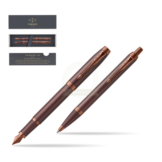 Parker Penna Stilografica + Penna Pen IM PROFESSIONALS MONOCHROME BURGUNDY 