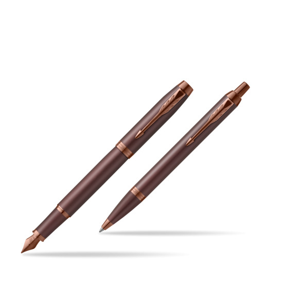 Parker Set Fountain Pen + Ballpoint Pen IM PROFESSIONALS MONOCHROME BURGUNDY