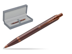 IM PROFESSIONALS MONOCHROME BURGUNDY Ballpoint Pen in suede box grey