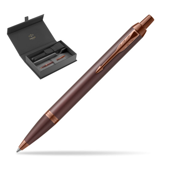 IM PROFESSIONALS MONOCHROME BURGUNDY Ballpoint Pen in original Parker box, closed case