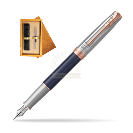 SONNET FUJI SPECIAL EDITION 18K Penna Stilografica in single wooden box Honey Single Ecru