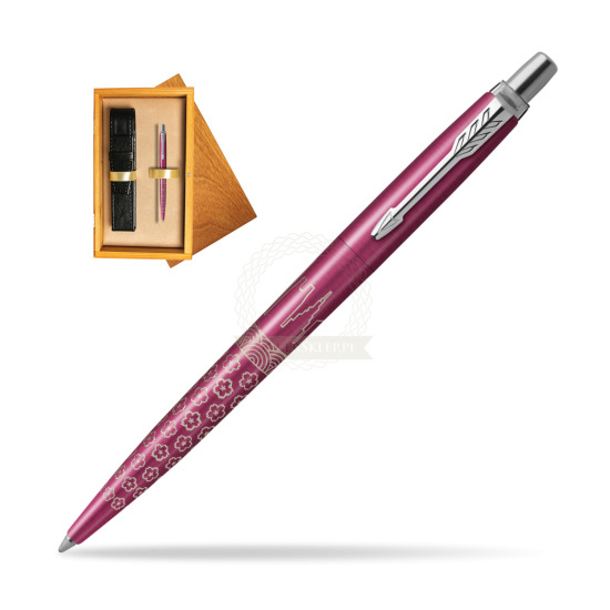 Parker JOTTER GLOBAL ICON - TOKYO Penna a Sfera in single wooden box Honey Single Ecru