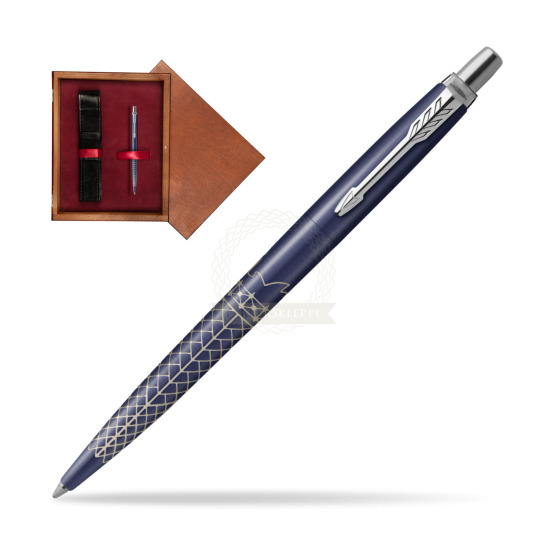 Parker JOTTER GLOBAL ICON - SYDNEY Penna a Sfera in single wooden box Mahogany Single Maroon