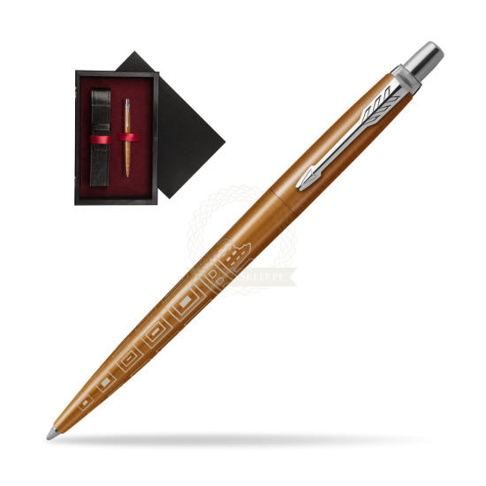 Parker JOTTER GLOBAL ICON - ROME Penna a sfera in single wooden box Black Single Maroon