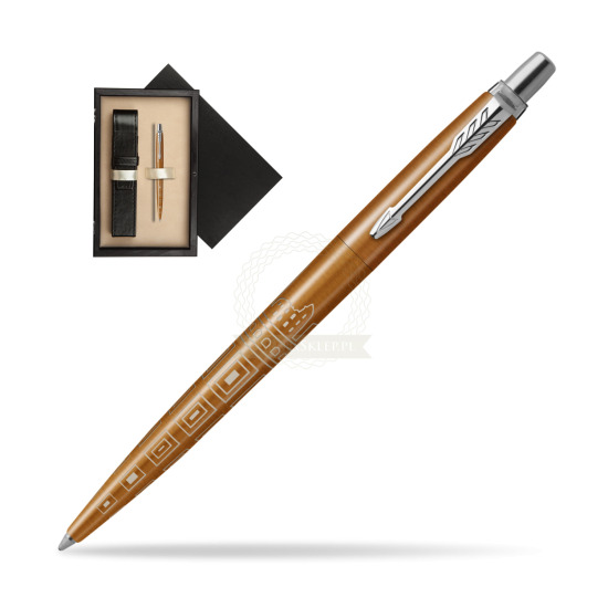 Parker JOTTER GLOBAL ICON - ROME Penna a sfera in single wooden box Wenge Single Ecru