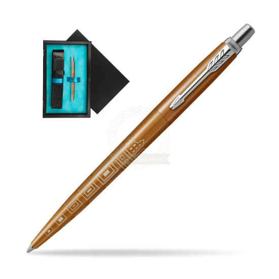 Parker JOTTER GLOBAL ICON - ROME Penna a sfera in single wooden box Black Single Turquoise