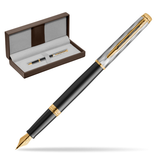 Waterman Hémisphère REFLETS DE PARIS Fountain pen in the brown leather box
