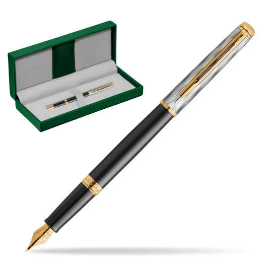 Waterman Hémisphère REFLETS DE PARIS Fountain pen in the green leather box