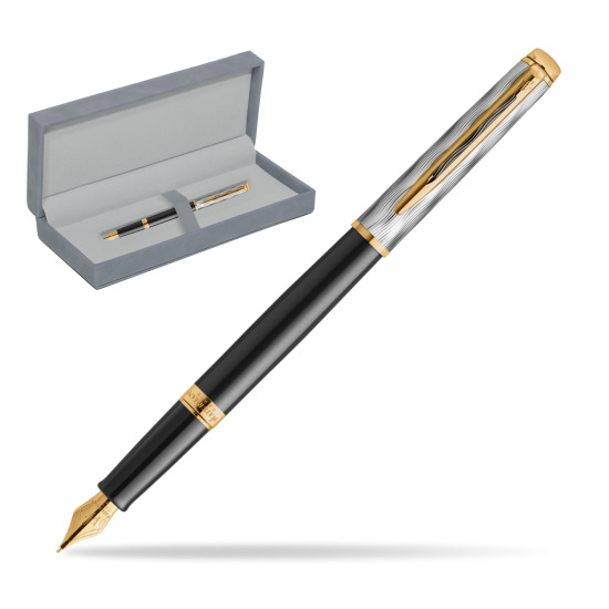 Waterman Hémisphère REFLETS DE PARIS Fountain pen in suede box grey