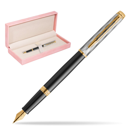 Waterman Hémisphère REFLETS DE PARIS Fountain pen in suede box pink