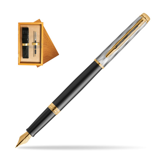 Waterman Hémisphère REFLETS DE PARIS Fountain pen in single wooden box Honey Single Ecru