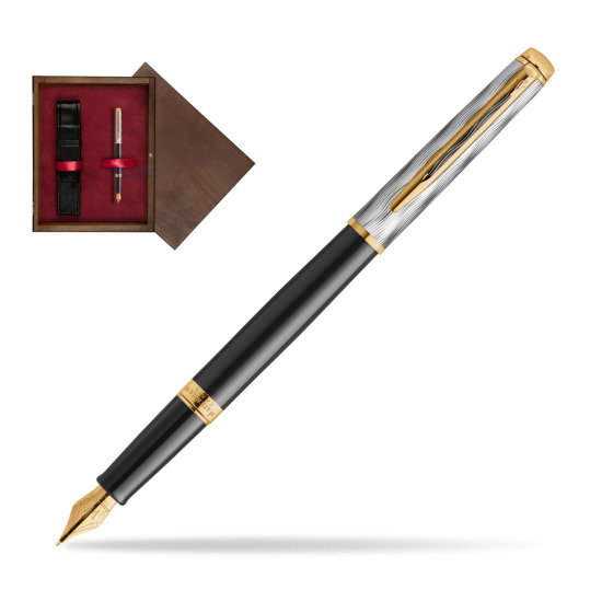 Waterman Hémisphère REFLETS DE PARIS Fountain pen in single wooden box Wenge Single Maroon