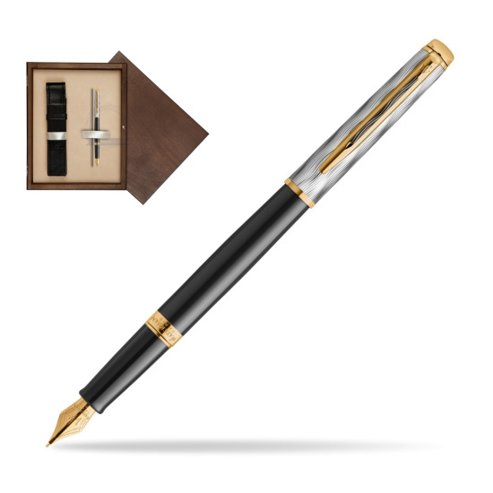 Waterman Hémisphère REFLETS DE PARIS Fountain pen in single wooden box Wenge Single Ecru