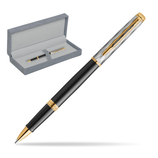 Waterman Hémisphère REFLETS DE PARIS Rollerball Pen in suede box grey