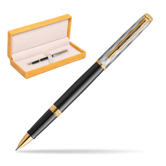 Waterman Hémisphère REFLETS DE PARIS Rollerball Pen in suede box yellow