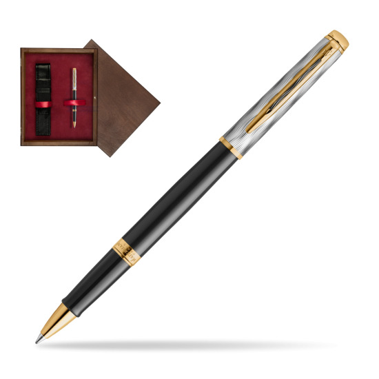 Waterman Hémisphère REFLETS DE PARIS Rollerball Pen in single wooden box Wenge Single Maroon