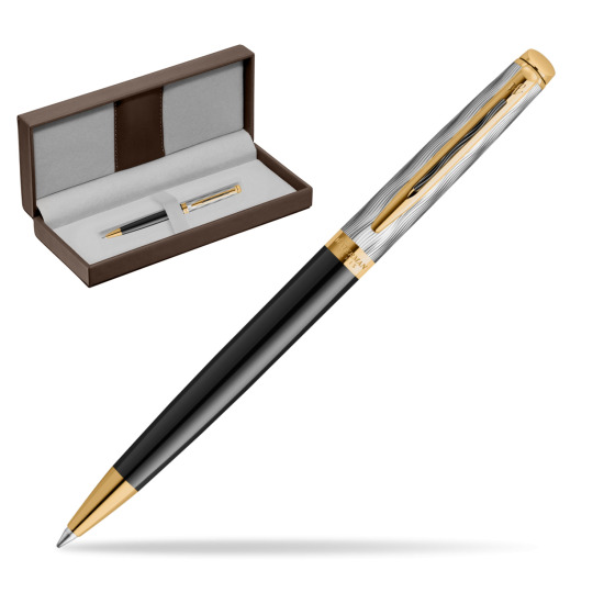 Waterman Hémisphère REFLETS DE PARIS Ballpoint pen in the brown leather box