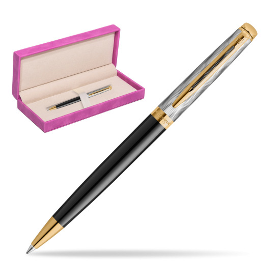 Waterman Hémisphère REFLETS DE PARIS Ballpoint pen in suede box fuchsia