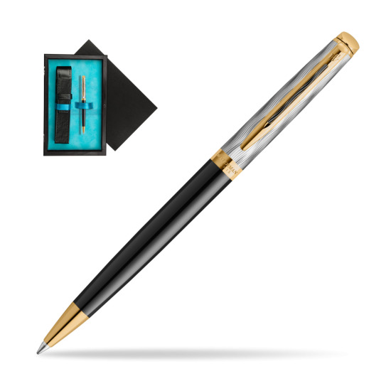 Waterman Hémisphère REFLETS DE PARIS Ballpoint pen in single wooden box Black Single Turquoise
