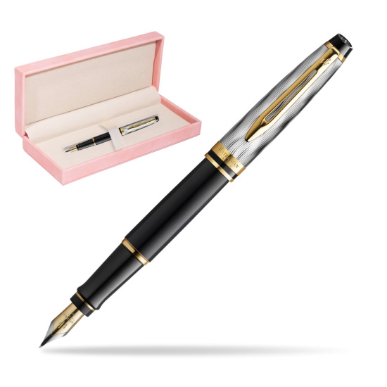 Waterman EXPERT REFLETS DE PARIS Fountain pen in suede box pink