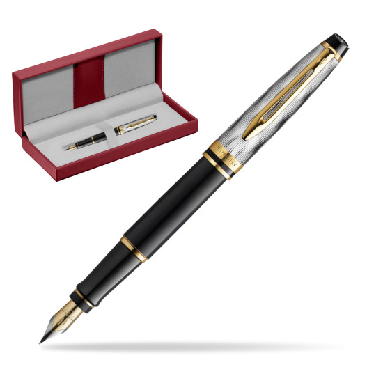 Waterman EXPERT REFLETS DE PARIS Fountain pen in the red leather box