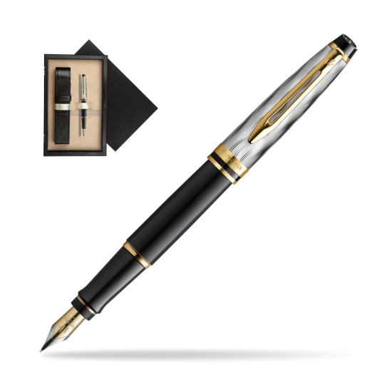 Waterman EXPERT REFLETS DE PARIS Fountain pen in single wooden box Wenge Single Ecru