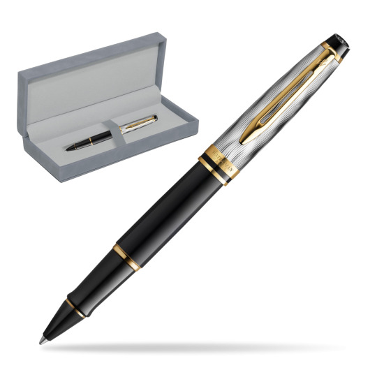 Waterman EXPERT REFLETS DE PARIS Rollerball pen in suede box grey