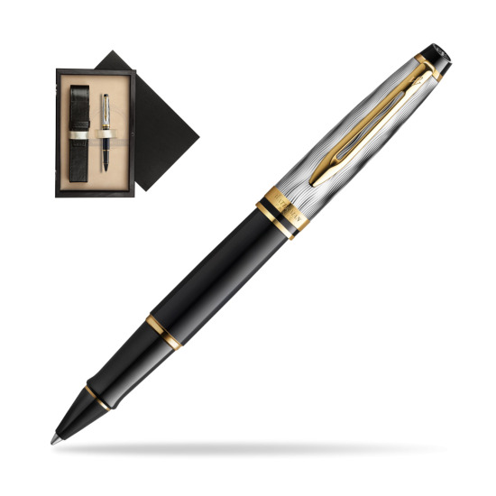 Waterman EXPERT REFLETS DE PARIS Rollerball pen in single wooden box Wenge Single Ecru