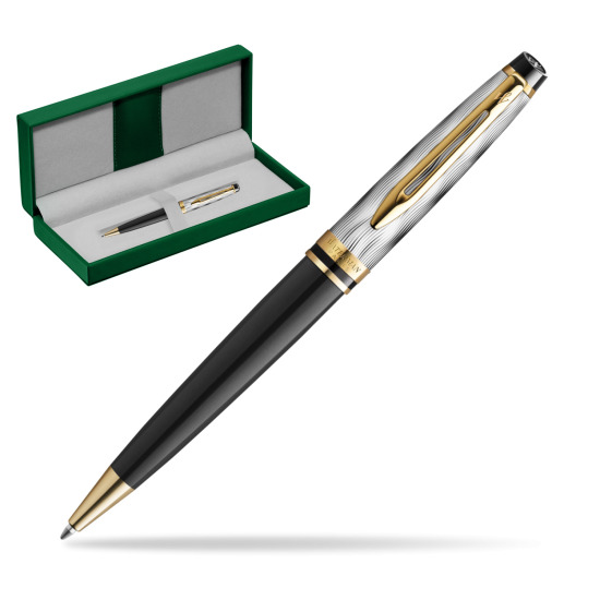 Waterman EXPERT REFLETS DE PARIS Ballpoint Pen in the green leather box