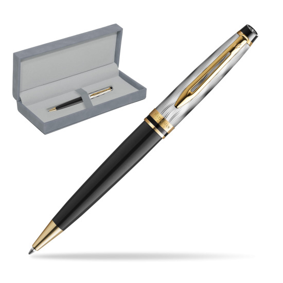 Waterman EXPERT REFLETS DE PARIS Ballpoint Pen in suede box grey