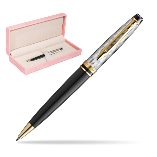 Waterman EXPERT REFLETS DE PARIS Ballpoint Pen in suede box pink