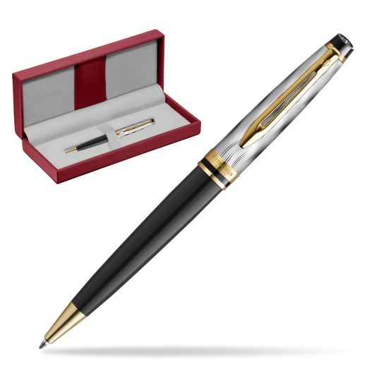 Waterman EXPERT REFLETS DE PARIS Ballpoint Pen in the red leather box