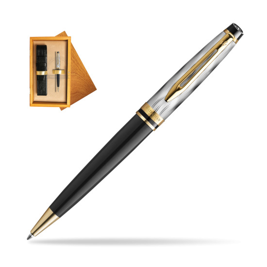 Waterman EXPERT REFLETS DE PARIS Ballpoint Pen in single wooden box Honey Single Ecru