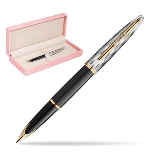Waterman CARÈNE REFLETS DE PARIS Fountain pen in suede box pink