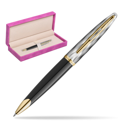 Waterman CARÈNE REFLETS DE PARIS Ballpoint pen in suede box fuchsia