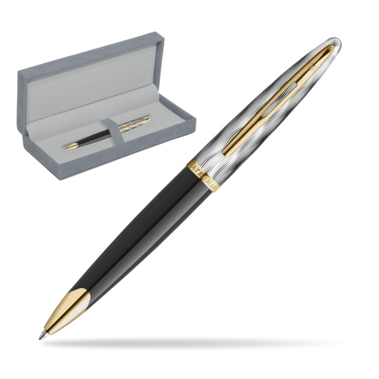 Waterman CARÈNE REFLETS DE PARIS Ballpoint pen in suede box grey