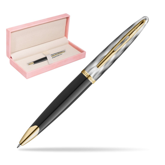 Waterman CARÈNE REFLETS DE PARIS Ballpoint pen in suede box pink