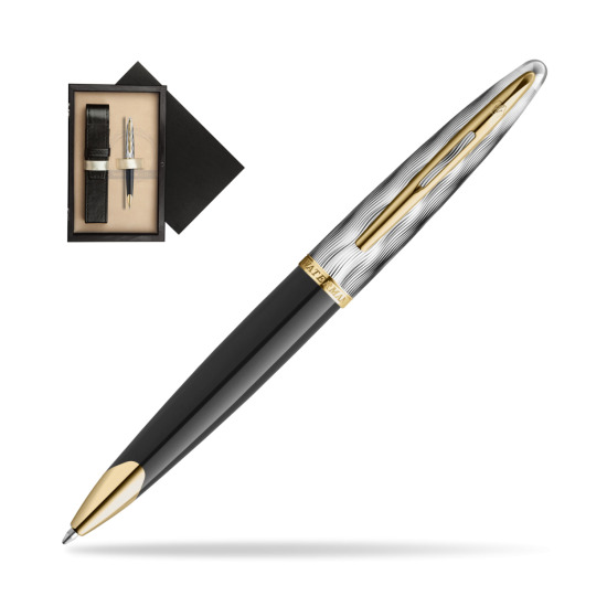 Waterman CARÈNE REFLETS DE PARIS Ballpoint pen in single wooden box Wenge Single Ecru