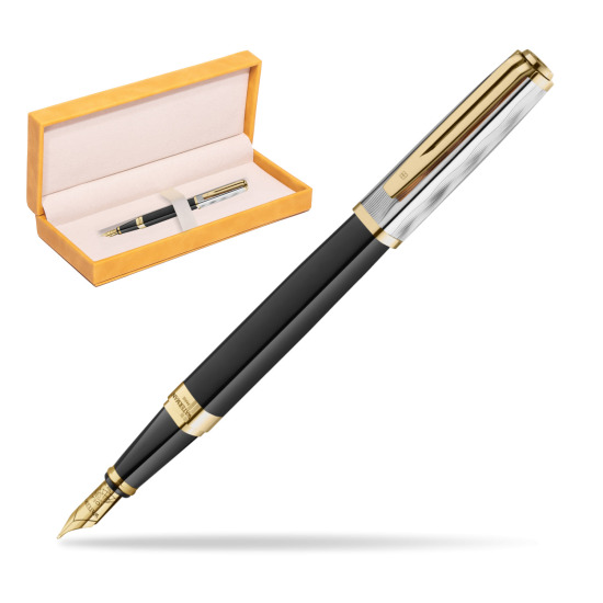 Waterman EXCEPTION REFLETS DE PARIS Fountain pen in suede box yellow