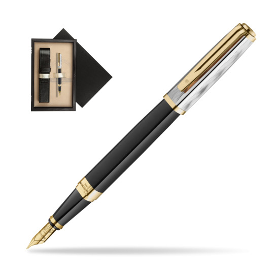 Waterman EXCEPTION REFLETS DE PARIS Fountain pen in single wooden box Wenge Single Ecru