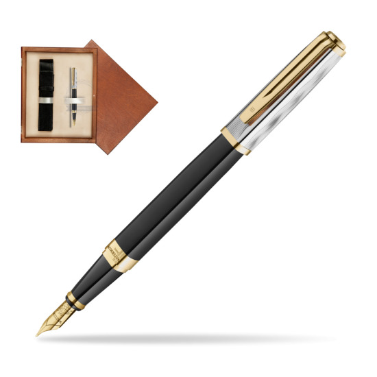 Waterman EXCEPTION REFLETS DE PARIS Fountain pen in single wooden box Mahogany Single Ecru